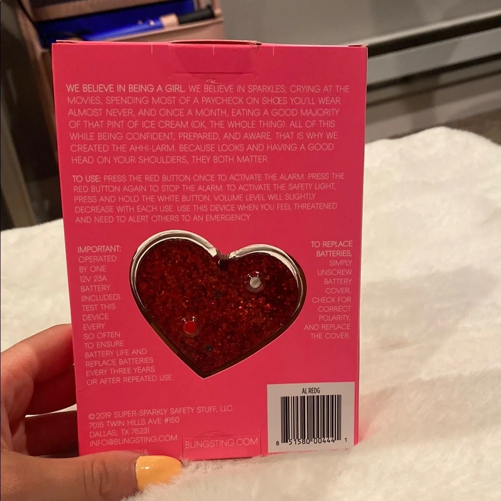 Red Heart Personal Alarm brand new in box safety